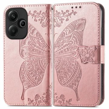 GS Ovitek za Xiaomi Redmi 13, metulj, roza zlata