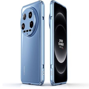 GS Ovitek za Xiaomi 14 Ultra Armor z zaščitnim pokrovom objektiva, moder/srebrn