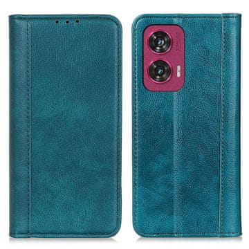 GS Ovitek za Motorola Edge 50 Fusion 5G, usnjeni, zelen