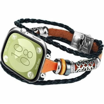 GS Usnjen pašček za Huawei Watch Fit 4 / 4 Pro / 3, rjav