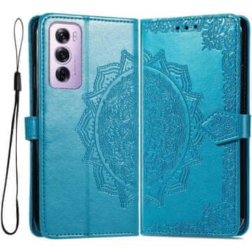 GS Ovitek za Oppo Reno 12 Pro, Mandala, moder