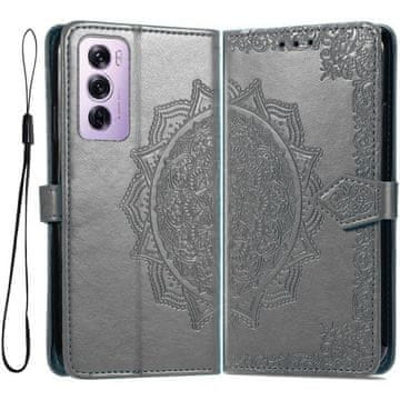 GS Ovitek za Oppo Reno 12, Mandala, siv