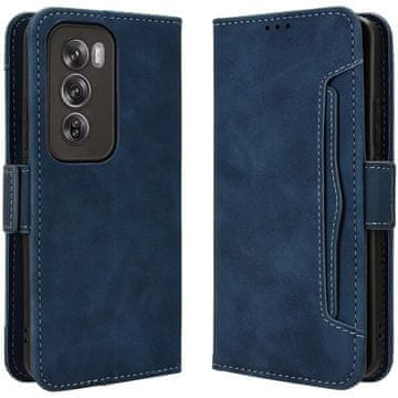 GS Ovitek s preklopom za Oppo Reno 12 Pro, reža za kartico, temno moder