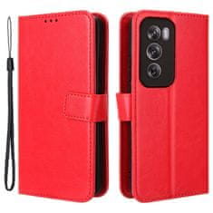 GS Ovitek denarnica Crazy Horse za Oppo Reno 12 Pro, rdeč