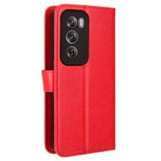 GS Ovitek denarnica Crazy Horse za Oppo Reno 12 Pro, rdeč