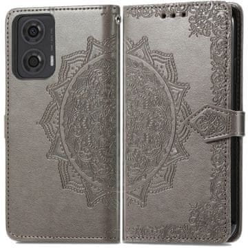 GS Ovitek za Motorola Moto E14, Mandala, siv