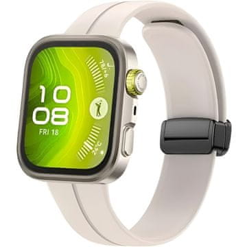 GS Silikonski pašček za Huawei Watch Fit 4 / 4 Pro / 3, bež