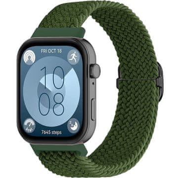GS Najlonski pašček za Huawei Watch Fit 4 / 4 Pro / 3, zelen