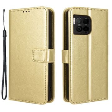 GS Ovitek s preklopom za T-Phone 2 Pro 5G, denarnica Crazy Horse, zlata