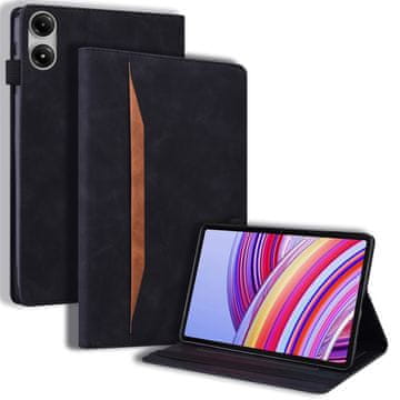 GS Ovitek za Xiaomi Redmi Pad Pro / Xiaomi Poco Pad, Classic, z držalom za pisalo, črn
