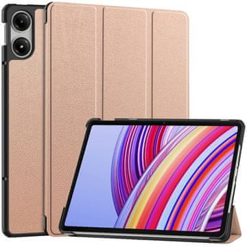 GS Ovitek za Xiaomi Redmi Pad Pro / Xiaomi Poco Pad, Smartcase, roza zlata