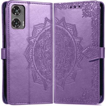 GS Ovitek za Motorola Moto G85, Mandala, vijoličen