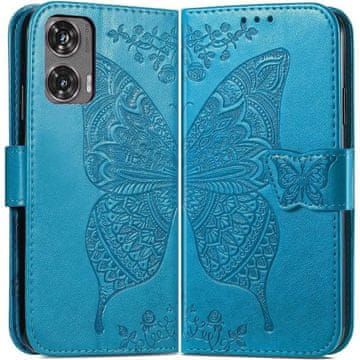 GS Ovitek za Motorola Moto G85, metulj, moder