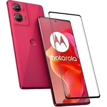 GS 3D kaljeno steklo za Motorola Moto G85, črn okvir