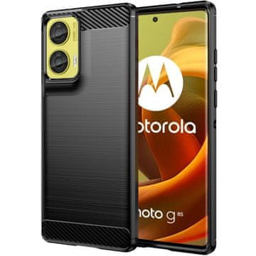 GS Ovitek za Motorola Moto G85, karbonski, črn
