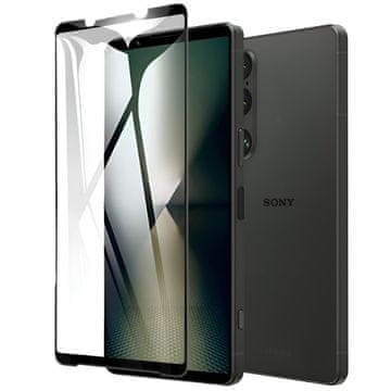 GS 3D kaljeno steklo za Sony Xperia 1 VI, črn okvir