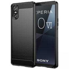 GS Ovitek za Sony Xperia 10 VI, karbonski, črn