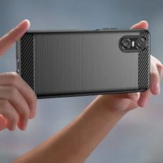 GS Ovitek za Sony Xperia 10 VI, karbonski, črn