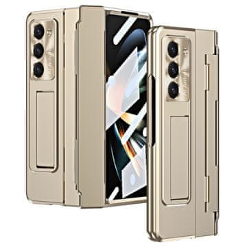 GS Zaščitni ovitek za računalnik s stojalom in zaščito tečajev za Samsung Galaxy Z Fold6 5G - zlat