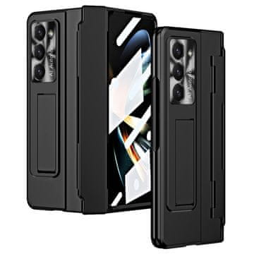 GS Zaščitni ovitek za računalnik s stojalom in zaščito tečajev za Samsung Galaxy Z Fold6 5G - črn