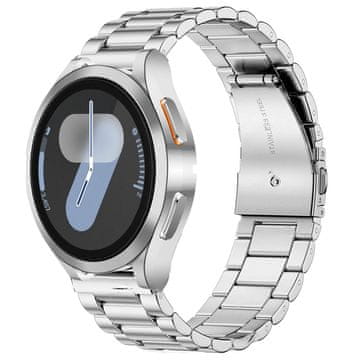GS Zapestnica + ovitek za Samsung Galaxy Watch 7 44mm, srebrna