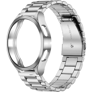 GS Zapestnica + ovitek za Samsung Galaxy Watch 6 44mm, srebrna