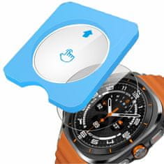 Overboard 2x kaljeno steklo z okvirjem za Samsung Galaxy Watch Ultra 2 / 1