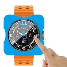 Overboard 2x kaljeno steklo z okvirjem za Samsung Galaxy Watch Ultra 2 / 1