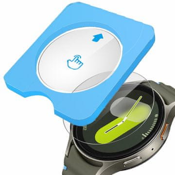 Overboard 2x kaljeno steklo z okvirjem za Samsung Galaxy Watch 7 44mm