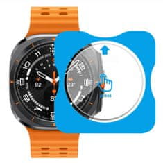 Overboard 2x kaljeno steklo z okvirjem za Samsung Galaxy Watch Ultra 2 / 1