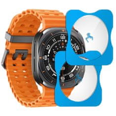 Overboard 2x kaljeno steklo z okvirjem za Samsung Galaxy Watch Ultra 2 / 1