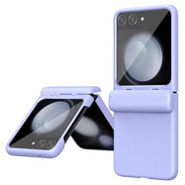 Overboard Ovitek za Samsung Galaxy Z Flip7 FE / Z Flip6, tanek usnjen, vijoličen