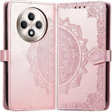 GS Ovitek za Oppo Reno 12FS / 12F, Mandala, roza zlata