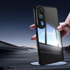 GS Ovitek za Sony Xperia 1 VI Fusion Hybrid z zaščito kamere, prozoren/črn