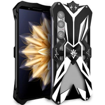 GS Oklepni ovitek za Sony Xperia 1 VI, aluminijeva zlitina, črna