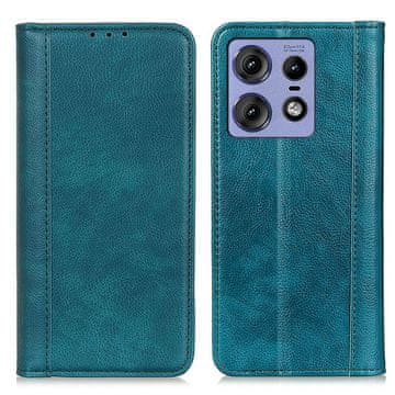 GS Ovitek za Motorola Edge 50 Pro, iz usnja, zelen