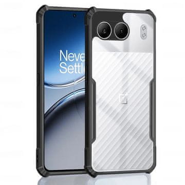 Overboard Ovitek za OnePlus Nord 4, hibridni z zaščito pred padci, črn