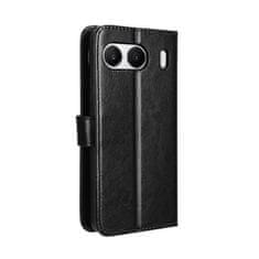 GS Ovitek denarnica Crazy Horse za OnePlus Nord 4, črn