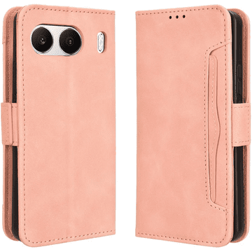 GS Ovitek s preklopom za OnePlus Nord 4, reža za kartico, roza