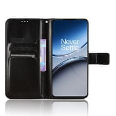 GS Ovitek denarnica Crazy Horse za OnePlus Nord 4, črn