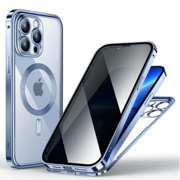 Overboard Ovitek za iPhone 13 Pro, dvojno zaščitno steklo, odporno na MagSafe, modro