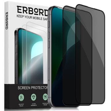 Overboard 2x zaščitno steklo za iPhone 16 Plus, , kaljeno proti vohunjenju
