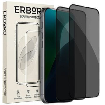 Overboard 2x zaščitno steklo za iPhone 17 Pro / 17 / 16 Pro, kaljeno proti vohunjenju
