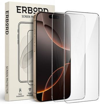 Overboard 2x kaljeno steklo za iPhone 16 Pro Max, 9H trdo steklo, steklo