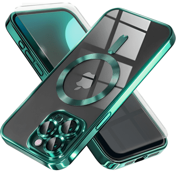 Overboard Ovitek za iPhone 16 Pro Max, Electro MagSafe, zelen + zaščita za zaslon