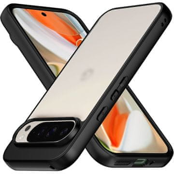 GS Ovitek za Google Pixel 9 Pro XL Fusion Hybrid, prozoren/črn