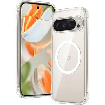 GS Ovitek za Google Pixel 9 Pro XL Fusion Hybrid z MagSafe, prozoren