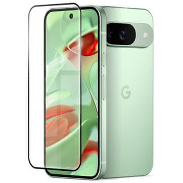 GS 3D kaljeno steklo za Google Pixel 9, črn okvir
