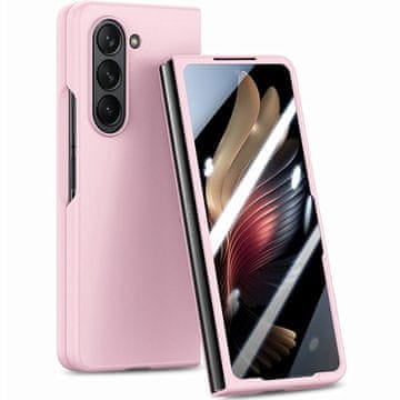 GS Ovitek za Samsung Galaxy Z Fold6 5G, s steklom, roza