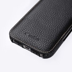 Ovitek Flip za iPhone 16 Pro Max, usnjen, flip, črn